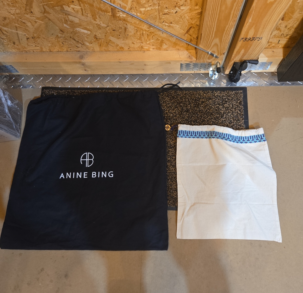 Anine Bing Black Logo & Tory Burch Dust Bag